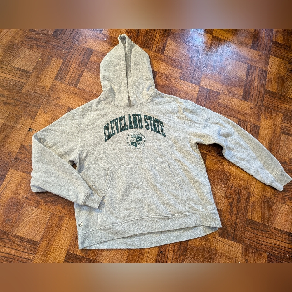 Cleveland State University Fall Rush Campus Fall Winter Pullover Hoodie Medium